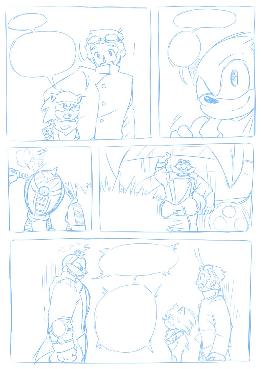 irenereruART's tweet photo. I just realised I ALSO sketched these pages for @SonicBoomOR :_D These are older, from 2020! https://t.co/FH7heizoqE