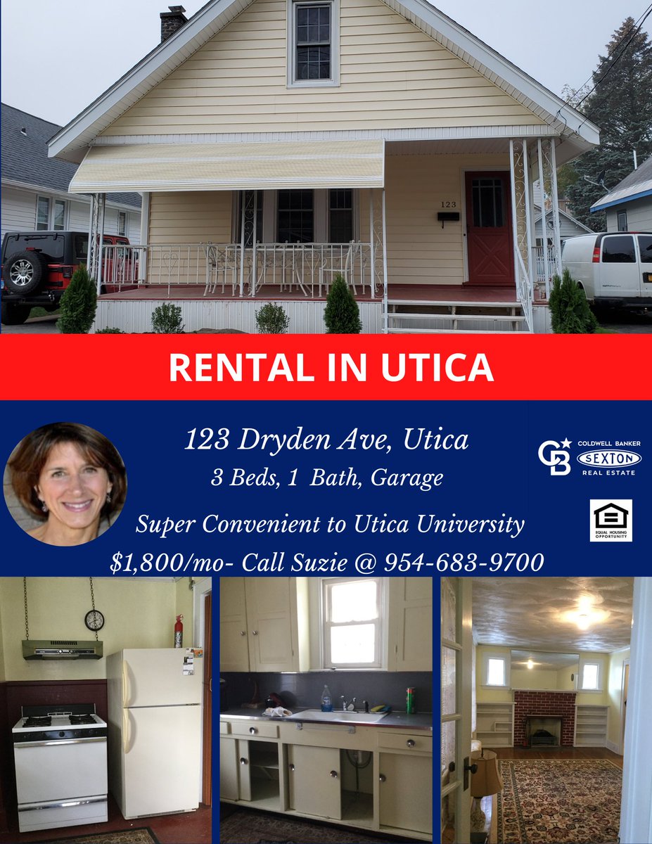 This sweet South Utica 3 Bedroom, 1 bath home is available to rent on June 1st, 2023. Super Convenient location for Utica University Students. Convenient location near bus lines, shops and more. No pets and No smoking.
