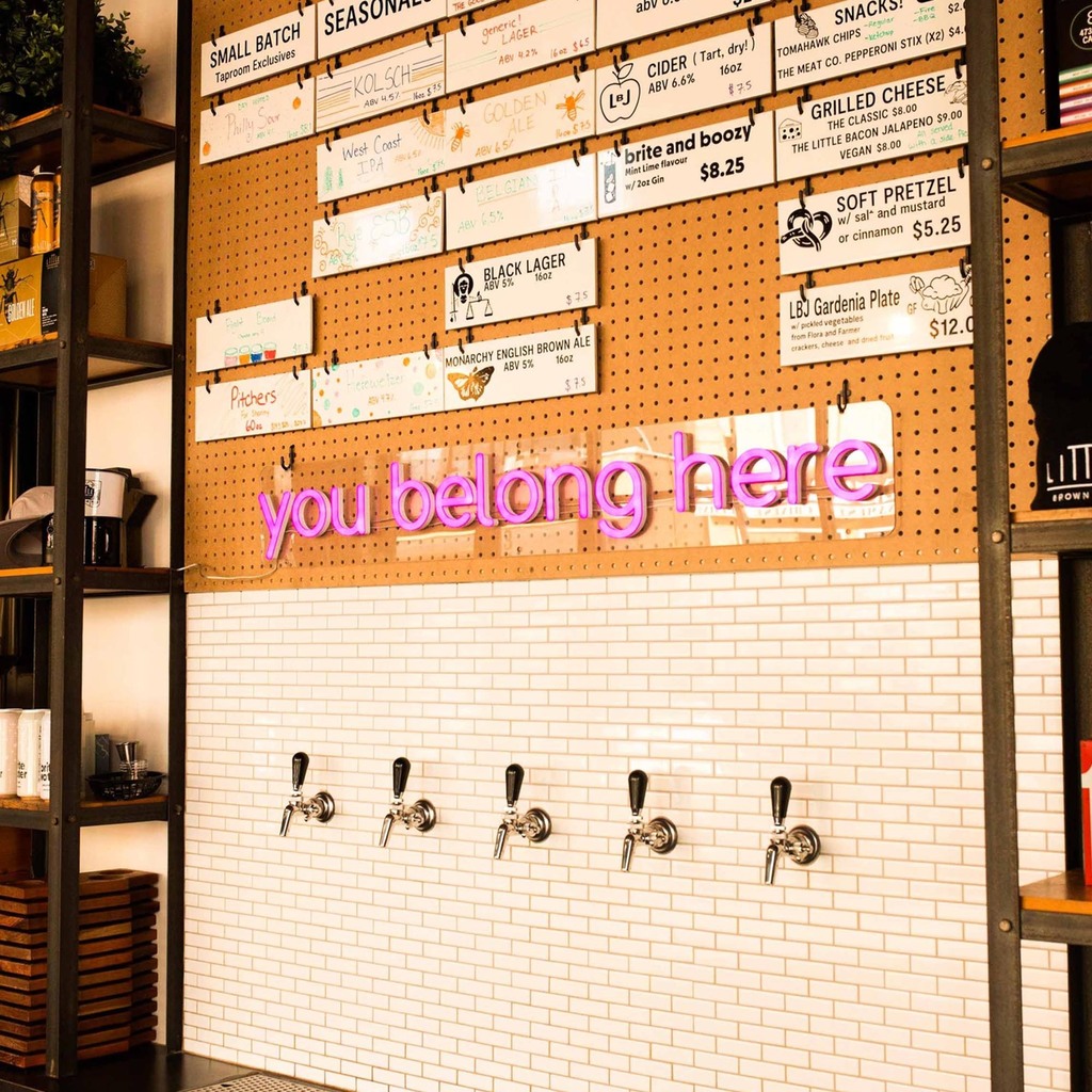 It's no coincidence that beer rhymes with cheer. That's why "you belong here" at @littlebrownjugbrewing. Thank you for trusting us with your custom neon sign! Want to have a custom neon sign? Go visit the link in our bio! 

#neon #neonsign #hineon #custo… instagr.am/p/Cr_WCN2uPai/