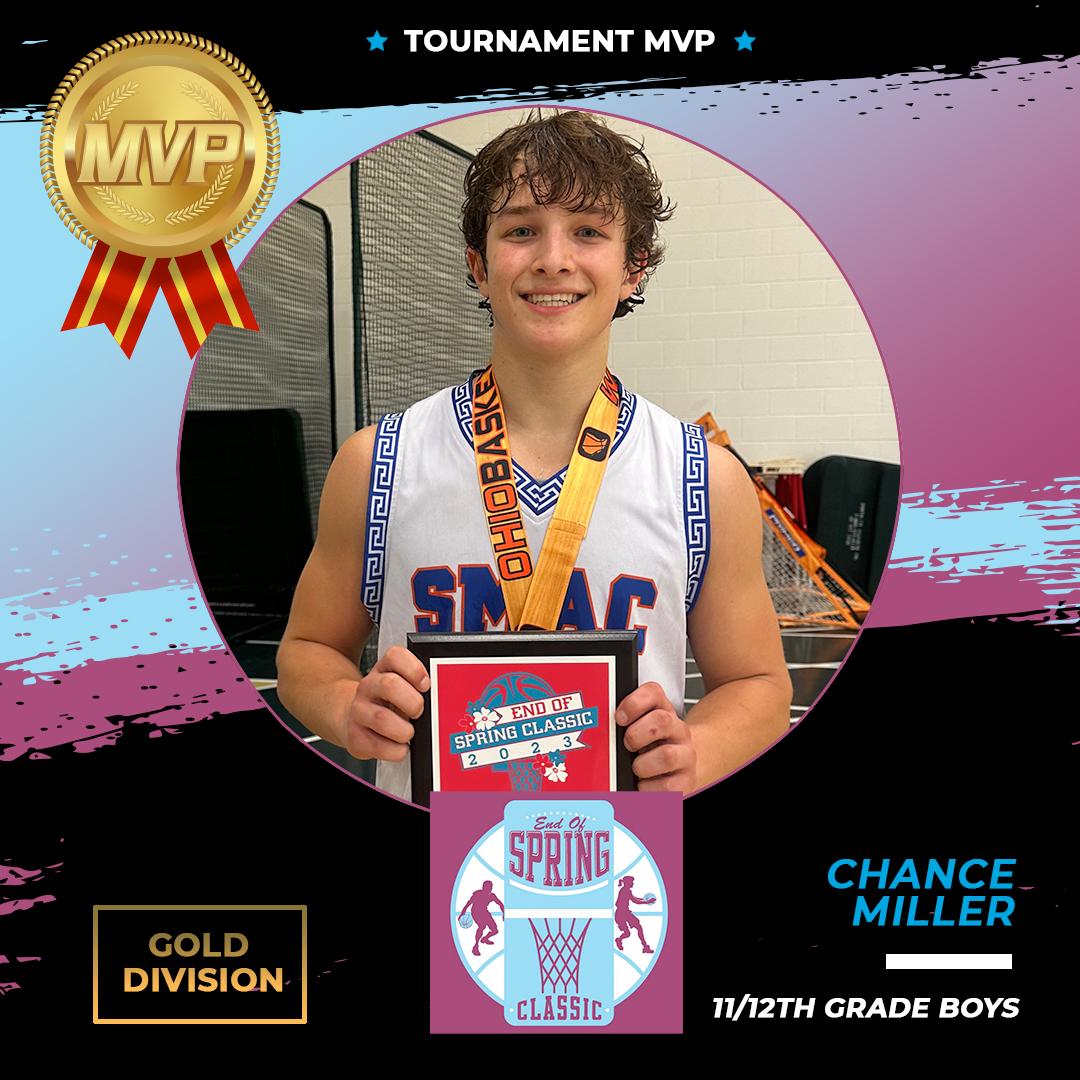 #EndofSpringClassic23 11/12th Grade Boys, Gold MVP, Chance Miller! 🌟 <a href="/SMACBasketball/">SMAC Basketball</a>