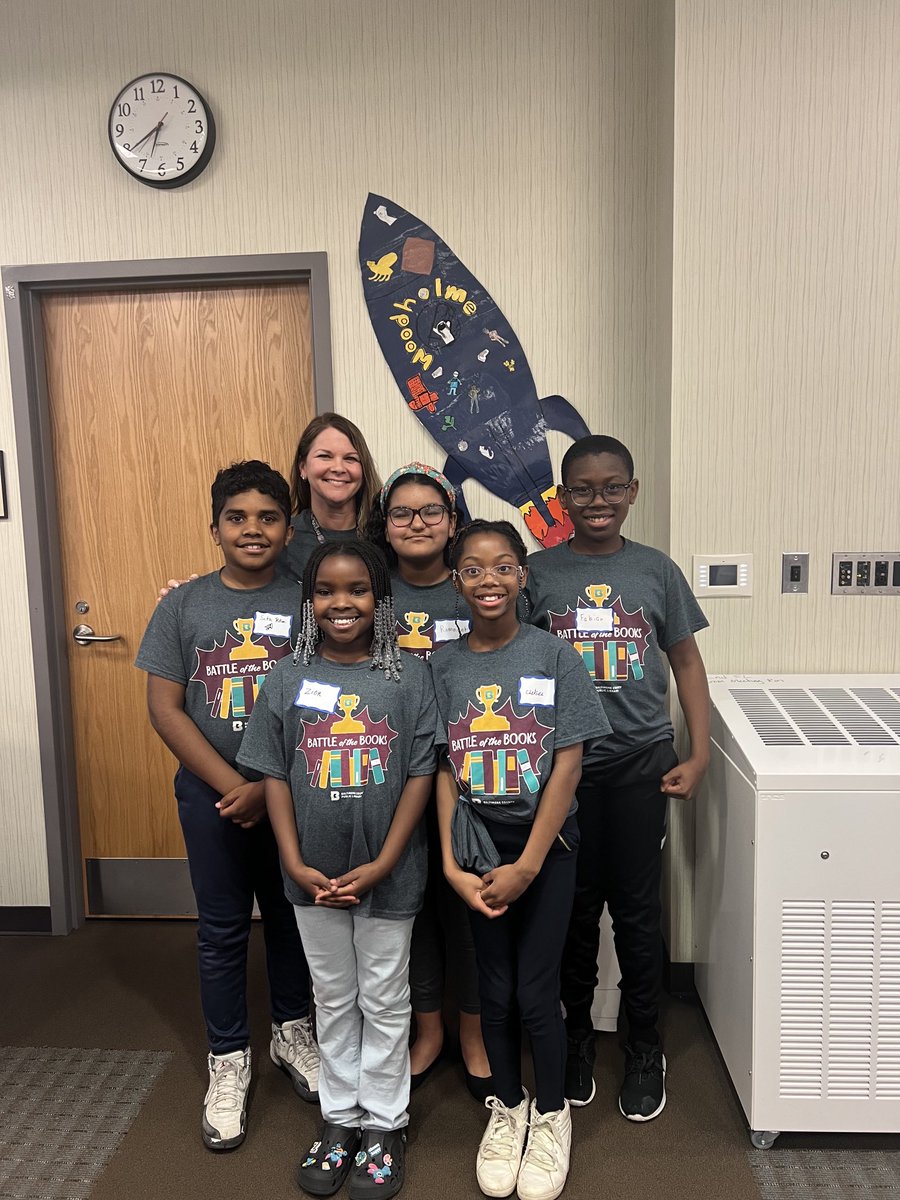 So proud of our #BattleoftheBooks team!! They rocked it tonight! 🚀 Thank you Ms. Weston for working so diligently as the club sponsor!