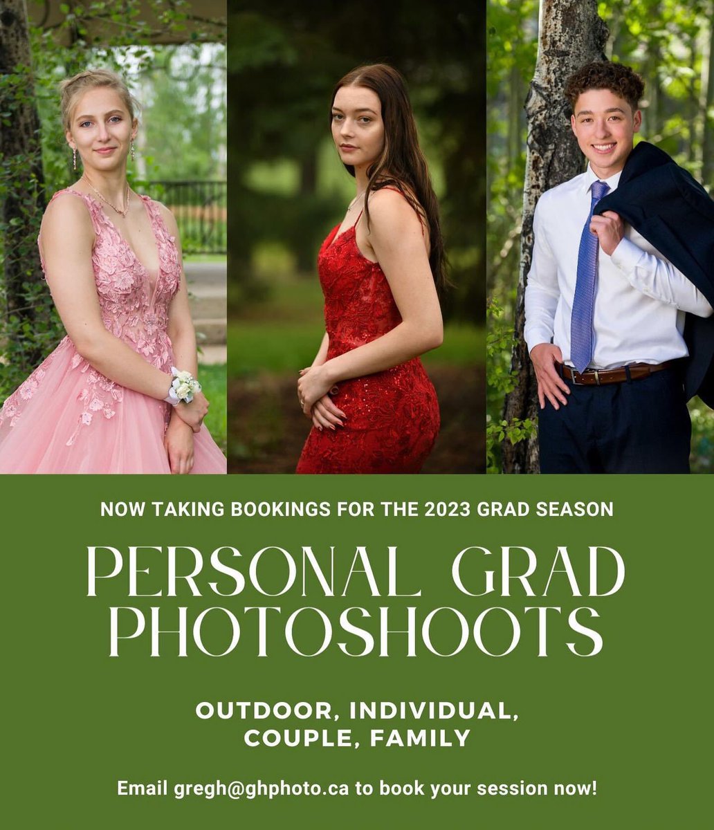 greghphoto's tweet photo. Book your grad photo shoot now! #grad2023 #gradphoto #FortMcMurrayPhotographer #RMWB https://t.co/zYqVAtIOo8