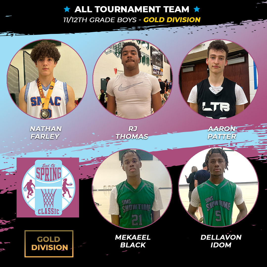 #EndofSpringClassic23 11/12th Grade Boys, Gold All Tournament Team! 🤩 <a href="/SMACBasketball/">SMAC Basketball</a> <a href="/ltb_club/">LTB</a> @SimsshowtimeAAU