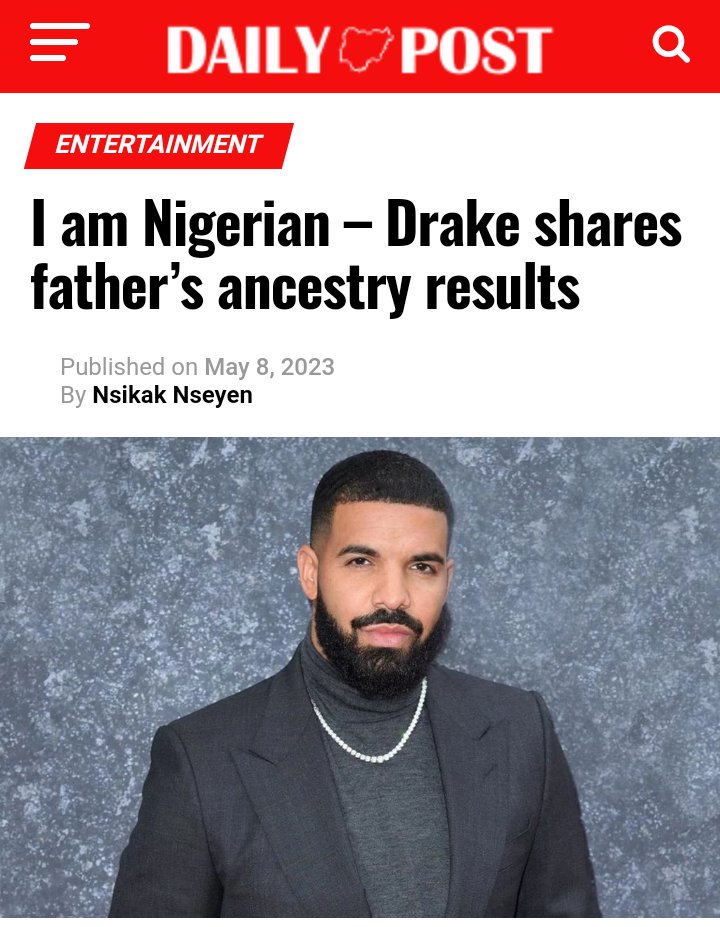 Drake Ponders Nigerian Roots After His Father's Ancestry Results