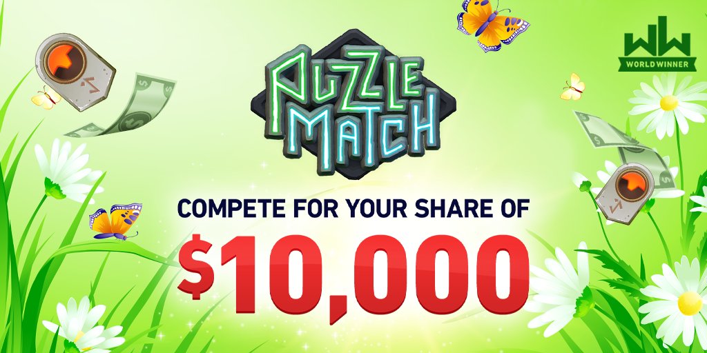 WHO LOVES PUZZLE MATCH?! ✨ This is Our FIRST EVER $10K PUZZLE MATCH TOURNAMENT.  Click the link in our profile to play for your share of the prize pool! worldwinner.onelink.me/kYZg/TW

#worldwinner #puzzlematch #cashgames #wincash #mondaymotivation #metime #play #games #10k #tournament