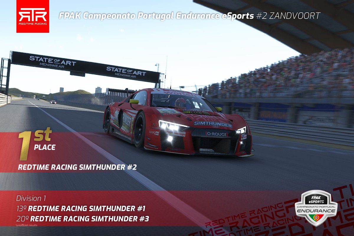 RedTime Racing (@redtimeracing) on Twitter photo REDTIME SIMTHUNDER WINS IN ZANDVOORT - FPAK ENDURANCE
WTG CHAMPS
#fpak #fpakportugal #simracing #esports #esportsportugal #iracing #iracingofficial #simracercoin #simthunder #simracingportugal@advnce.sic @esportsportugal_simracing #ACP #Worten <a href="/wortenpt/">Worten Portugal</a> REDTIME SIMTHUNDER WINS IN ZANDVOORT - FPAK ENDURANCE
WTG CHAMPS
#fpak #fpakportugal #simracing #esports #esportsportugal #iracing #iracingofficial #simracercoin #simthunder #simracingportugal@advnce.sic @esportsportugal_simracing #ACP #Worten <a href="/wortenpt/">Worten Portugal</a>