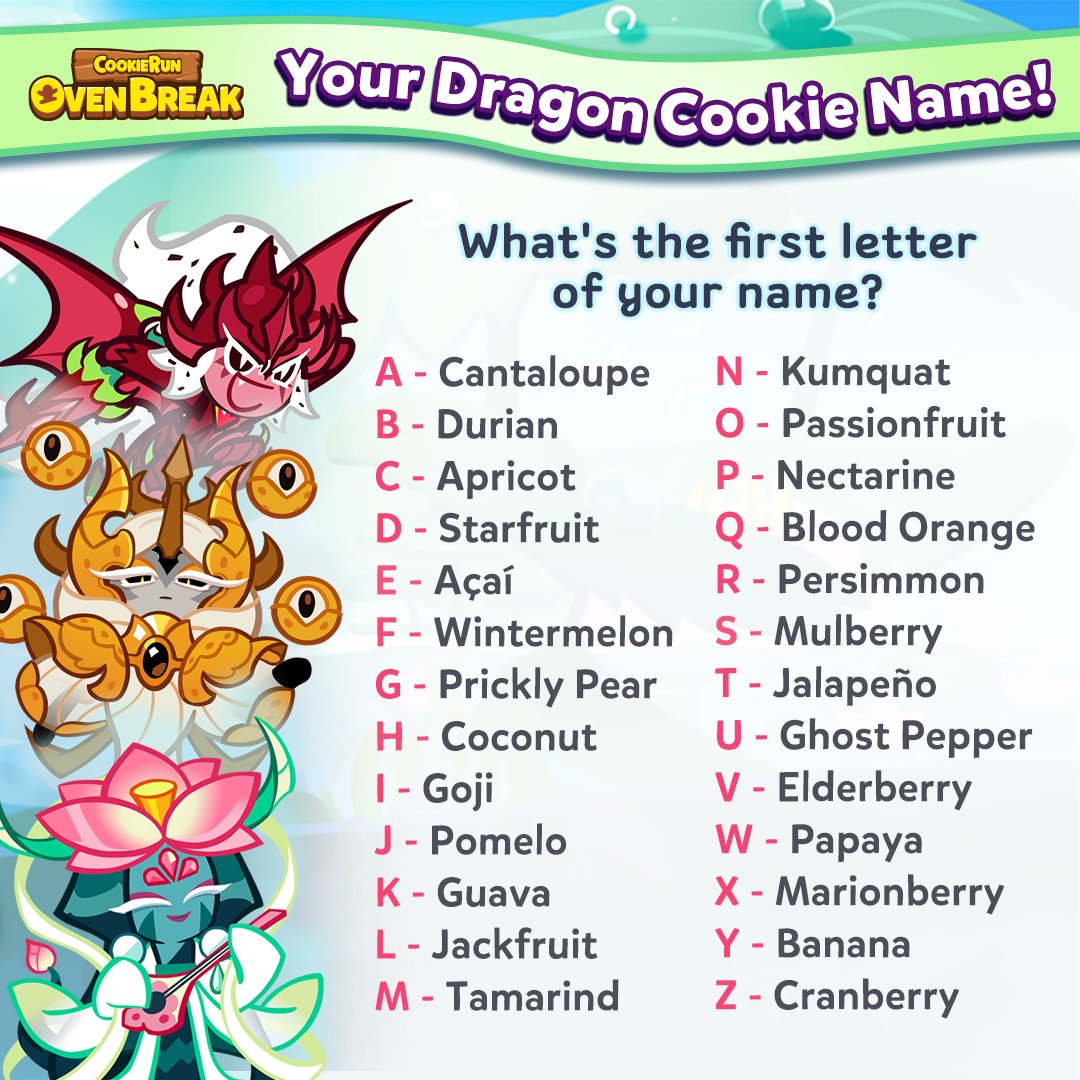 Cookie names