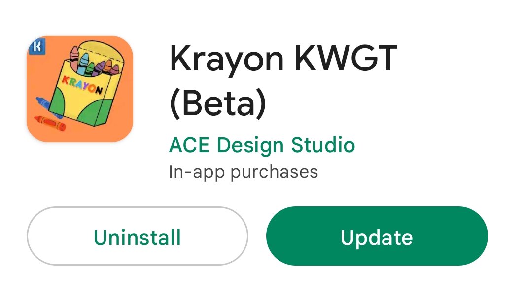 AceSetup's tweet photo. Krayon KWGT received it's May month's monthly update.

Changelog - 5 New Premium Widgets added to the Pack.

Total Number of Widgets are now 65

Grab it now from @GooglePlay - https://t.co/QfLzGp9lVr

#ACEDesignStudio #Crayon #KrayonKWGT #colorful https://t.co/BbVKrE8Xzd