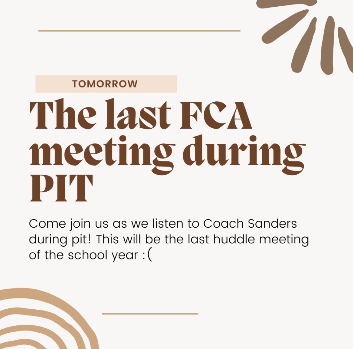 WE WANT YOU THERE!!