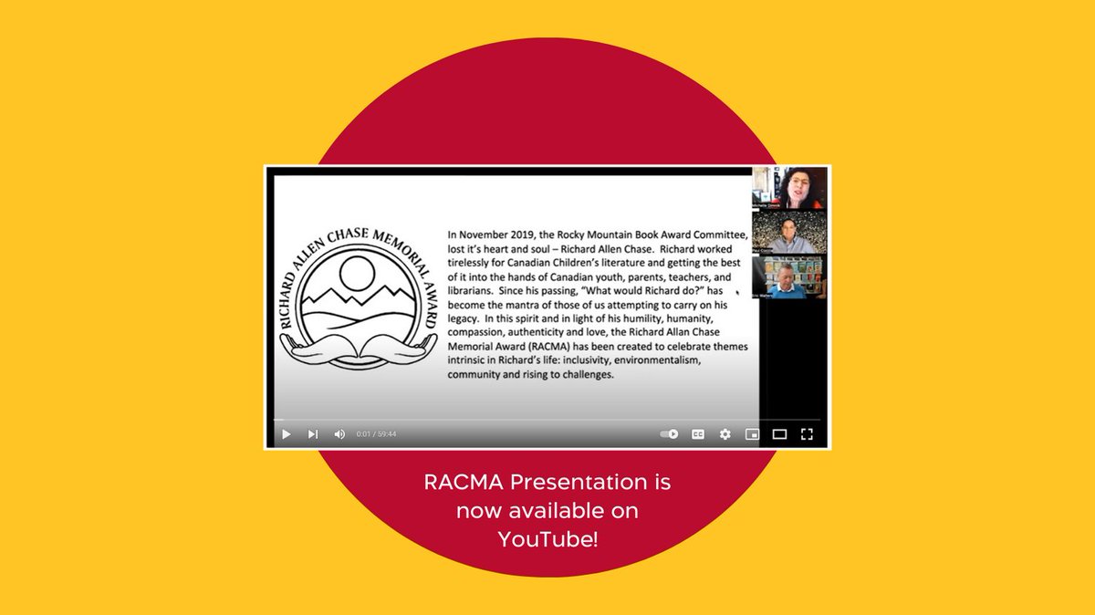 Great news! You can watch <a href="/PaulJCoccia/">Paul Coccia</a> and <a href="/ericrwalters/">Eric Walters</a> accepting the first Richard Allen Chase Memorial Award for On the Line on YouTube! Check out youtube.com/watch?v=xRCiT0… or visit RMBA.info and click the "News" tab to easily access this fantastic video.