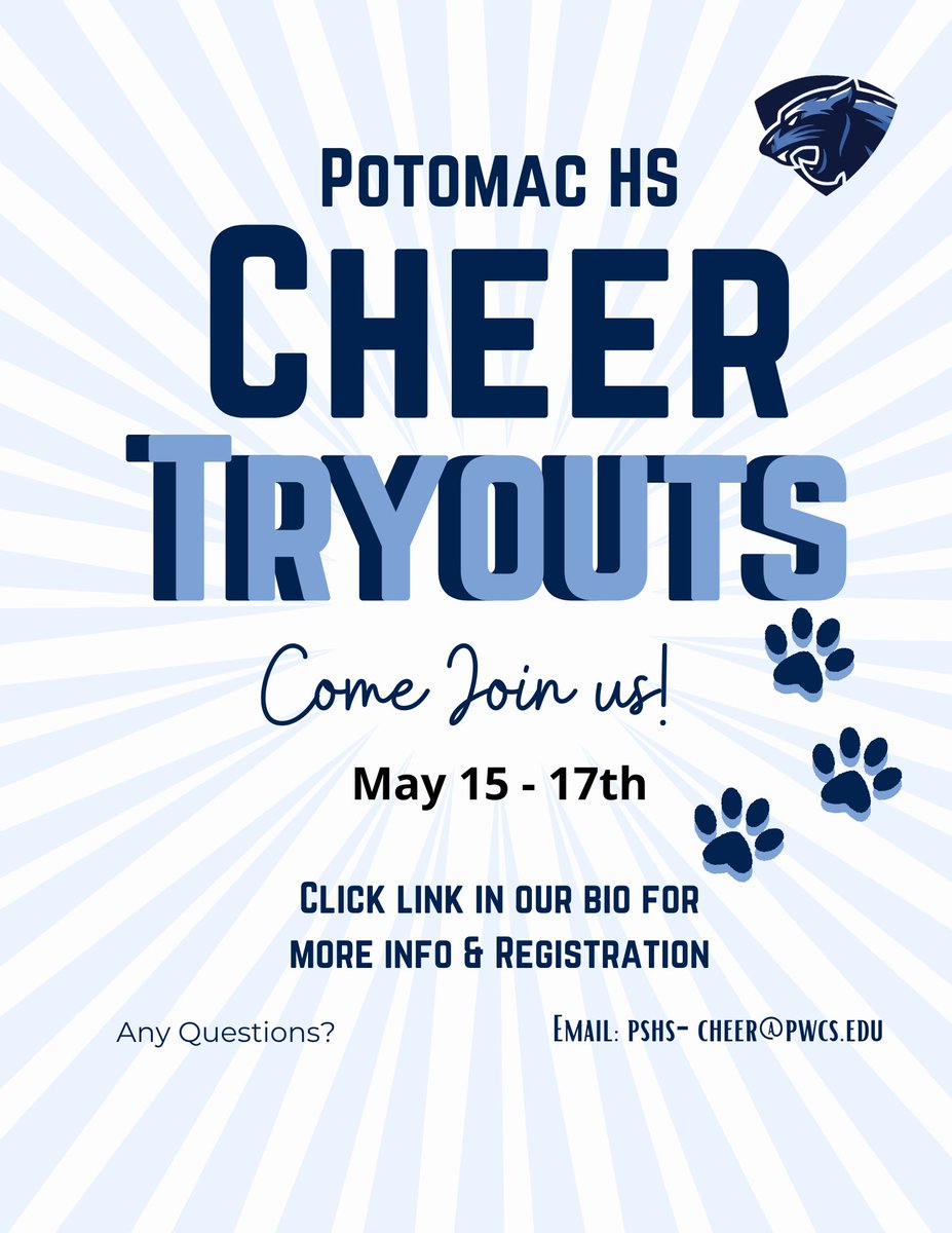 Tryouts are in ONE week!! Are you ready?? Link in bio🐾💙