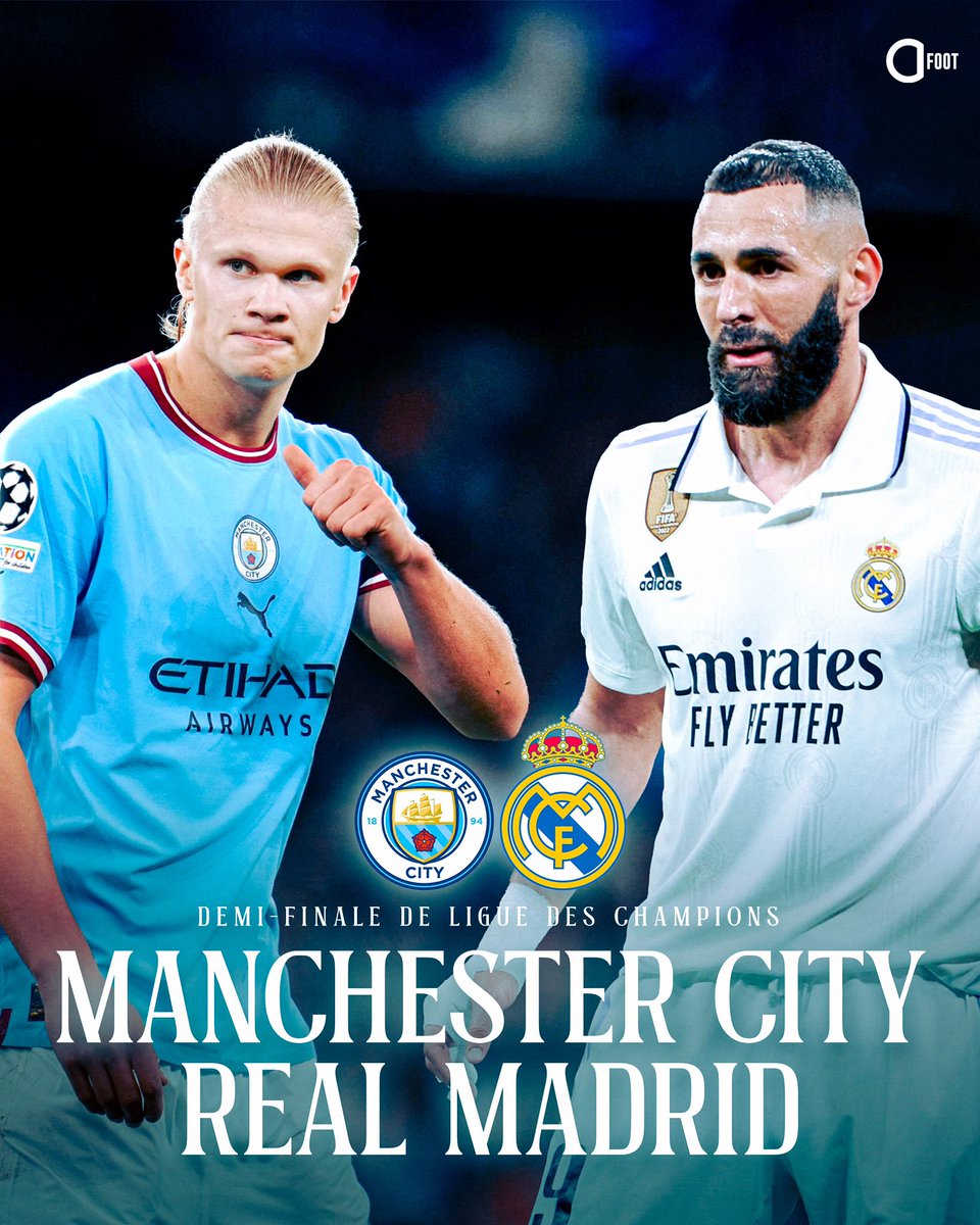 Ce soir :

REAL MADRID 🤍 ⚔️ 💙 MAN. CITY

🍿🤩