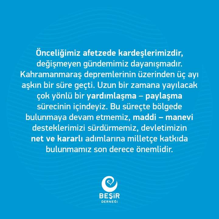 #HerkesSeniBekliyor
#beşirderneği
#İyilikheryerde
#beşirderneğitokattemsilciliği
#gönülleryapmayageldik
#hayrınızavesile
#deprem
#depremden
#depremzede