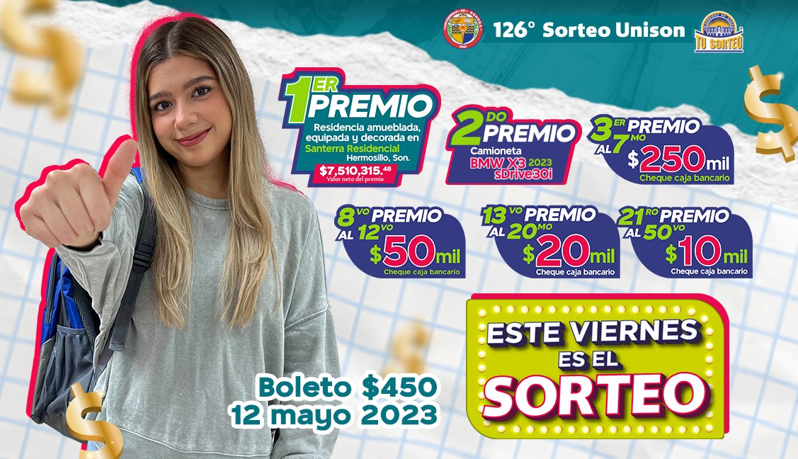 sorteosunison's tweet photo. 𝑺𝒖𝒆𝒓𝒕𝒆 𝒑𝒂𝒓𝒂 𝒕𝒊, 𝒆𝒅𝒖𝒄𝒂𝒄𝒊ó𝒏 𝒑𝒂𝒓𝒂 𝒆𝒍𝒍𝒐𝒔.
#séunganador #SomosTradición #FormandoGanadores #TuSorteoUnison #Premios #Ganadores #SéUnGanador #premiosmillonarios #suerte https://t.co/bZkxWXWWEq