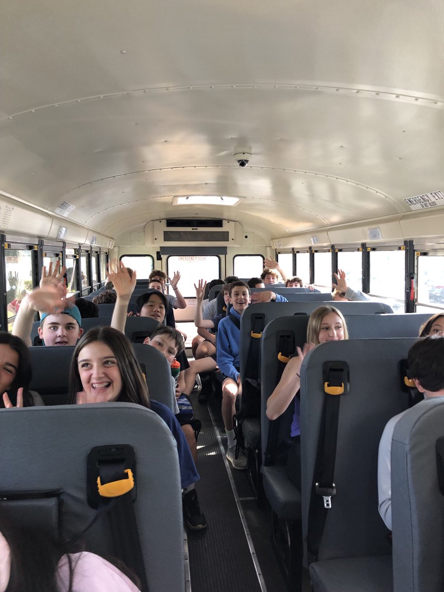 Heading out for a great seventh grade trip!