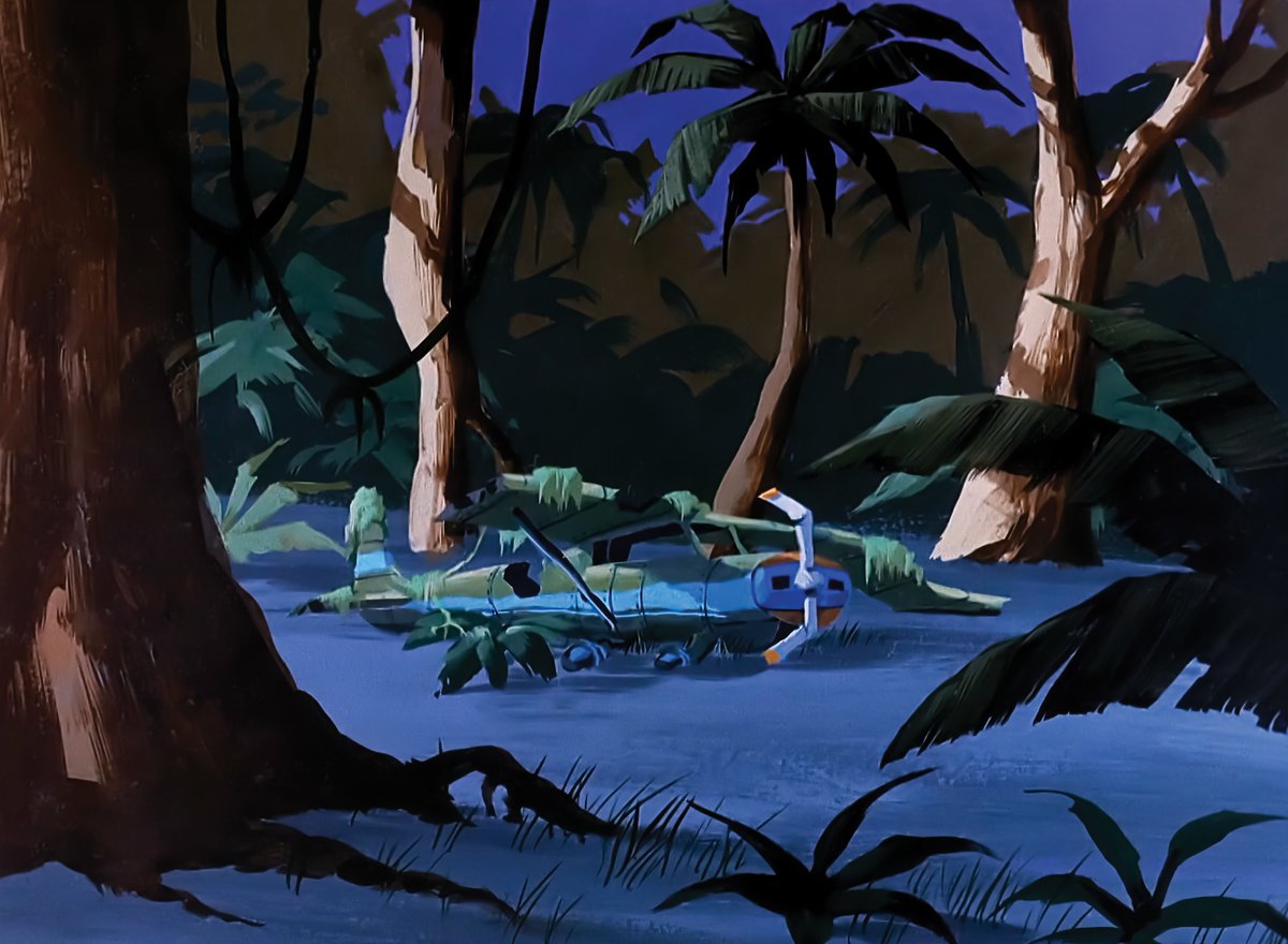 Welcome to the Scooby-Doo episode "A Tiki Scare is No Fair." The mystery of what brought the plane down and what happened to its occupants lingers in the air, beckoning you to explore the untold story behind the now-abandoned metal shell. From Chuck Jones Gallery, only on ACME
