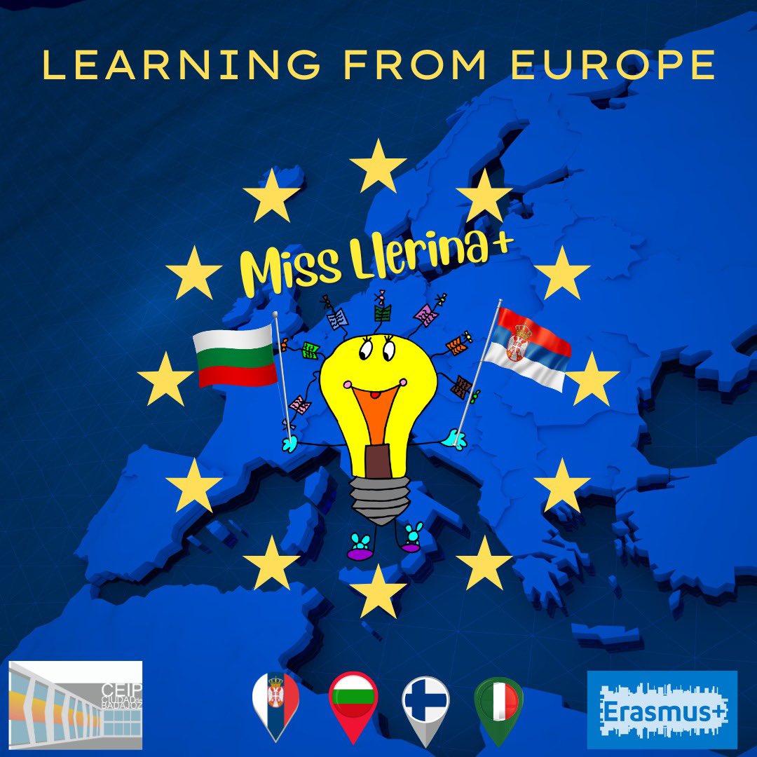 CEIPBadajoz's tweet photo. ¡Comienza nuestro KA122-SCH! Del 8-12 de mayo, nuestras compañeras Fátima Arroyo e Inma Plasencia están en Belgrado, observando prácticas docentes (Job shadowing) en nuestro  #ErasmusPlus “Learning from Europe". Nuestras prioridades son la implementación de STEAM y Robótica. https://t.co/BF49bdcKkQ