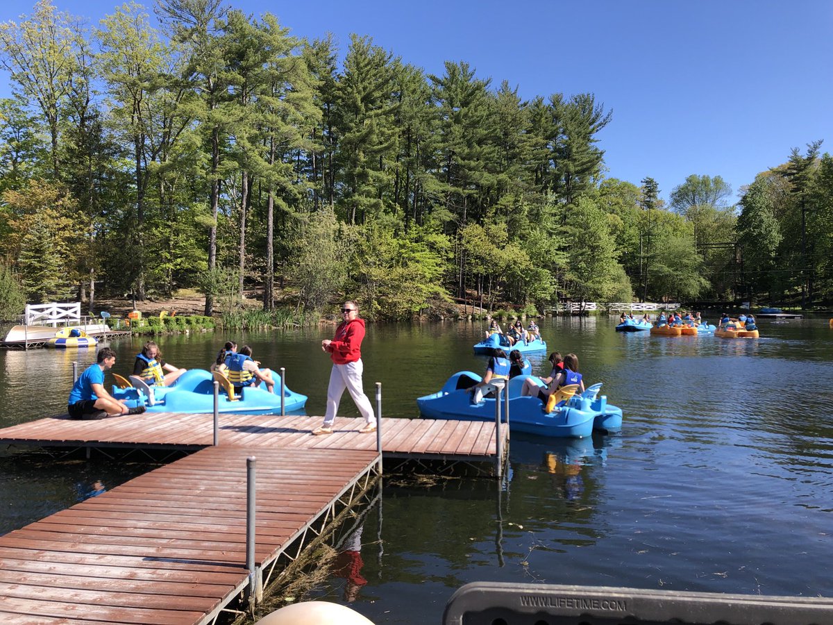 Seventh grade Paddle boating on a beautiful day!