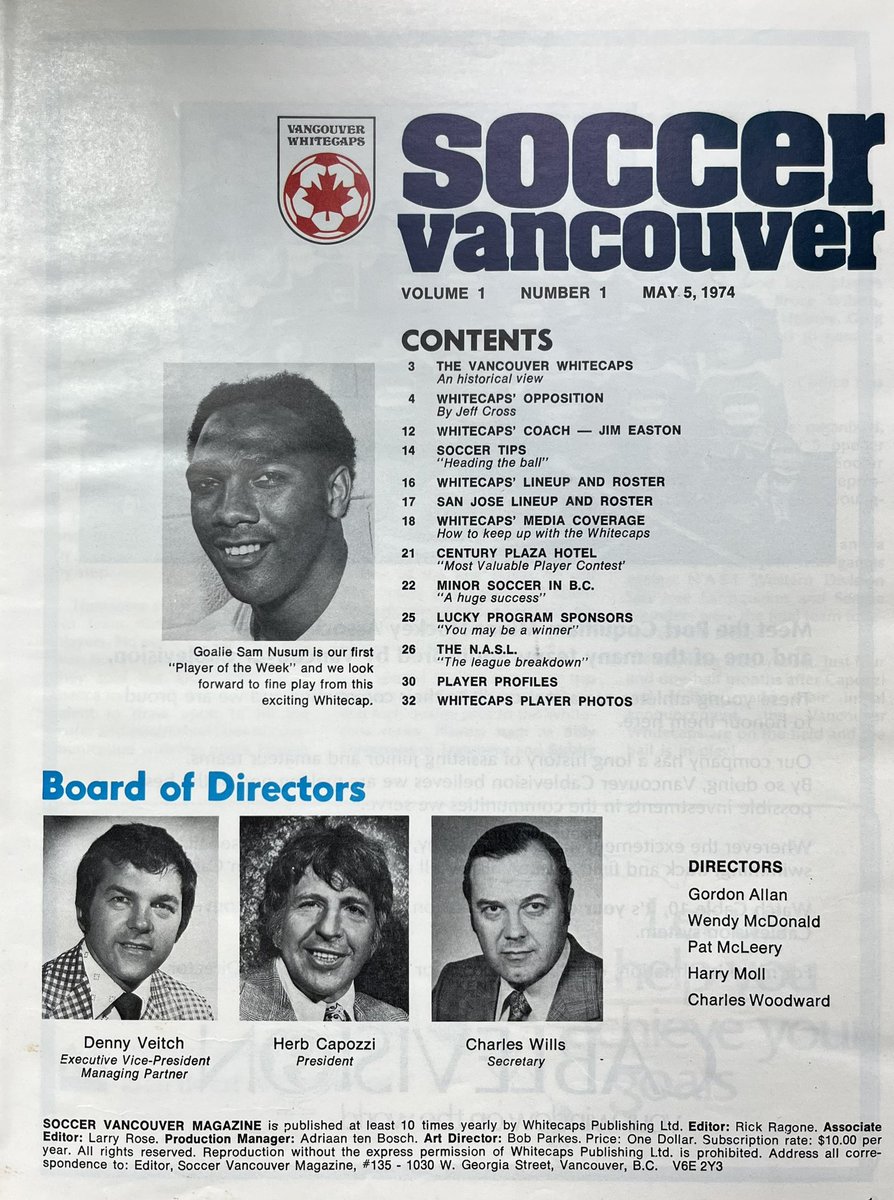 RethinkFootball's tweet photo. @colinelmes @GregorYoung @pjvangarderen No ticket stub, but I do have the first program. https://t.co/ZrqaW7MzPE