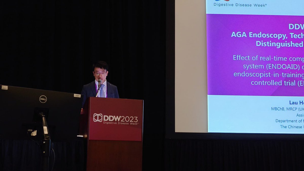 LouisHSLau's tweet photo. Honoured to share our full #AI #ENDOAID #colonoscopy #RCT results at #AGA Abstract #Plenary session! Credits to my @CUHKMedicine @CUHKGI team who contributed in the study!
#DDW2023 #HereforDDW @DDWMeeting https://t.co/HkwLWlVoau