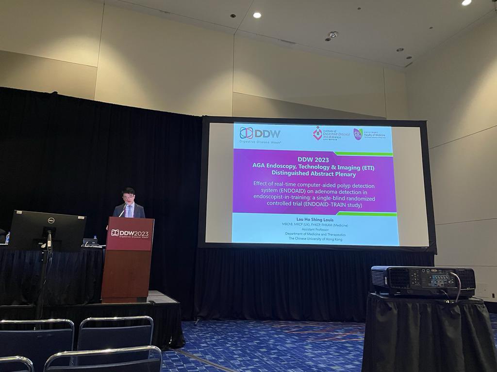 LouisHSLau's tweet photo. Honoured to share our full #AI #ENDOAID #colonoscopy #RCT results at #AGA Abstract #Plenary session! Credits to my @CUHKMedicine @CUHKGI team who contributed in the study!
#DDW2023 #HereforDDW @DDWMeeting https://t.co/HkwLWlVoau