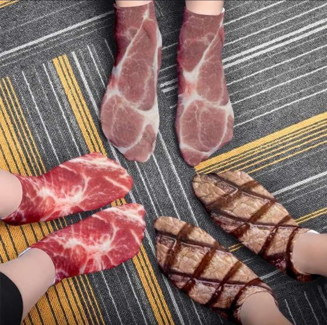 DedByCaption's tweet image. Socks that look.., edible? 😋 👀😂