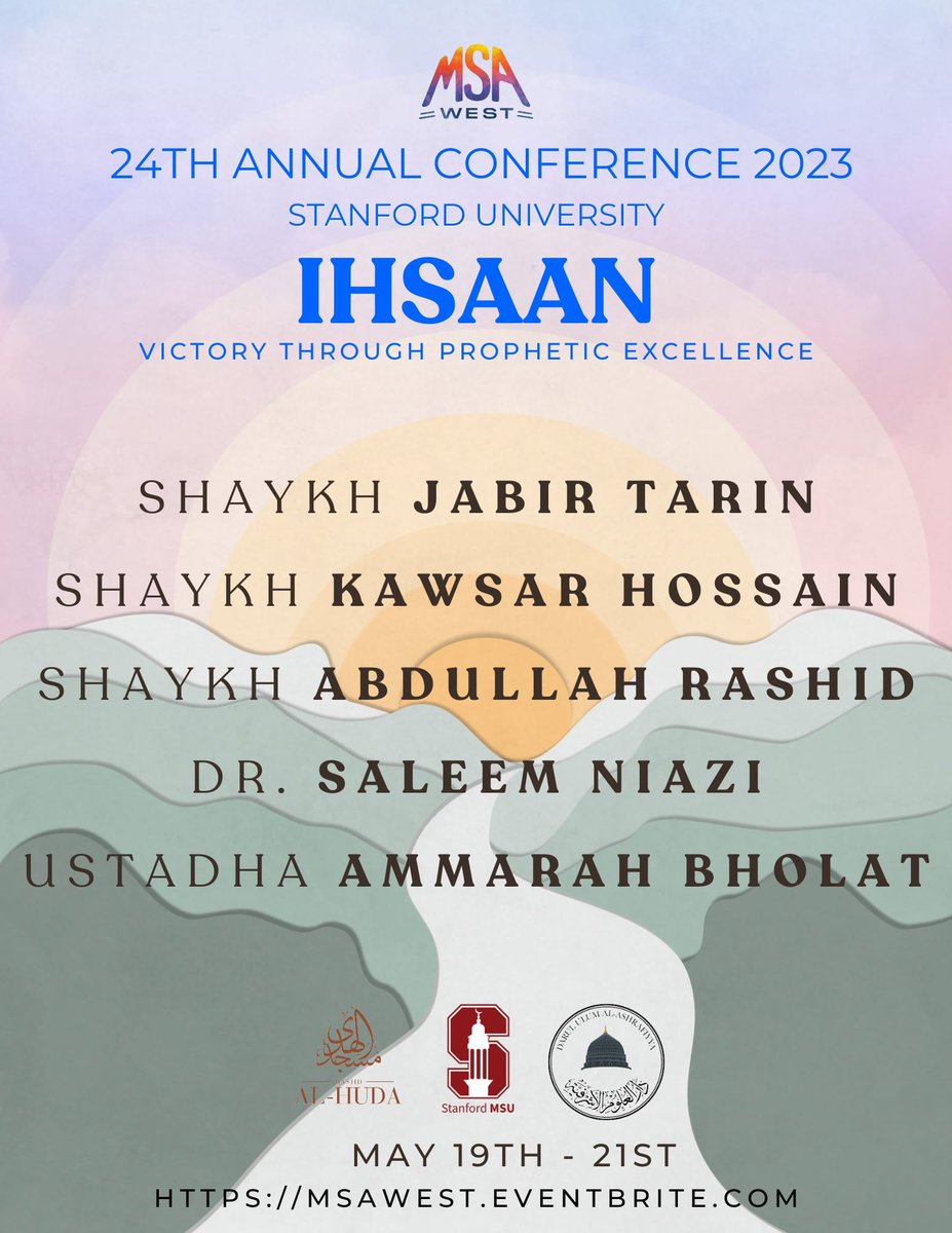 JABIRtarin's tweet photo. Honored to share the stage with my colleagues at this year's MSA west conference. The topic being Ihsaan, or moral perfection. 

@Duaseminary
@MasjidAlHudaCA_
@wasilahconnect
@MSA_West https://t.co/jVMeOmifeb