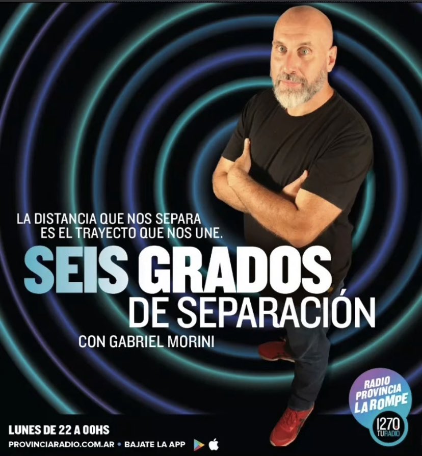Hay Un Lugar (@seisgradosds) on Twitter photo Hoy en #6GradosDeSeparación evocamos a #CharlesDarwin. Entrevistamos al Científico y biotecnólogo <a href="/ernestorr/">Ernesto Resnik</a>. <a href="/EugeniaGiusti/">💚Euge Giusti💚</a> echa luz sobre una novela de John Williams que pasó décadas en el olvido y <a href="/alereyeslp/">Alejandro Reyes</a> rescata el álbum francés Miguel Abuelo et Nada. Hoy en #6GradosDeSeparación evocamos a #CharlesDarwin. Entrevistamos al Científico y biotecnólogo <a href="/ernestorr/">Ernesto Resnik</a>. <a href="/EugeniaGiusti/">💚Euge Giusti💚</a> echa luz sobre una novela de John Williams que pasó décadas en el olvido y <a href="/alereyeslp/">Alejandro Reyes</a> rescata el álbum francés Miguel Abuelo et Nada.