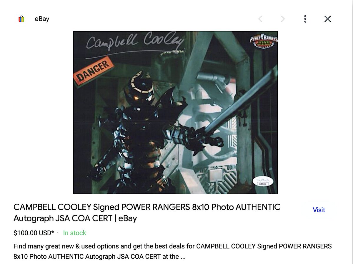 CampbellCooley's tweet image. Never in my wildest dreams did I ever expect to see my autograph ...ummm,  ...Authenticated.  
#powerrangers #dinocharge #snide #autograph #voiceactor #actorslife