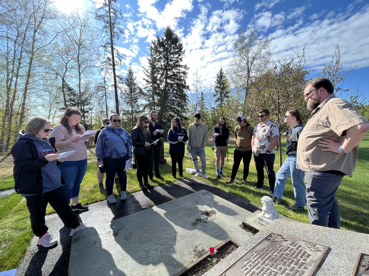 EducationUnbc's tweet image. #UNBCED Secondary Years Teacher Candidates visit the Chinese Canadian Memorial in the Prince George Cemetery to acknowledge the history of Chinese Canadians in Prince George as part of Asian Heritage Month. #placebasedlearning #EDUC490
theexplorationplace.com/project/chines…