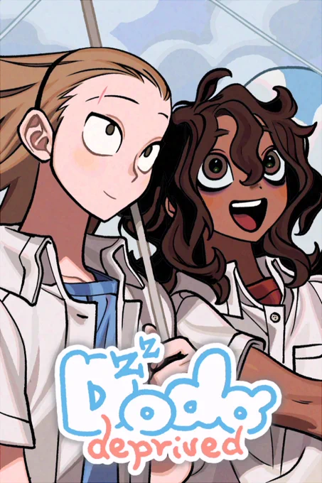 happy #webcomicday !!!! 🌈 I make Dodo Deprived: a BL comic about Ruben, who has had trouble sleeping recently and Dominic, his "delinquent" classmate!
