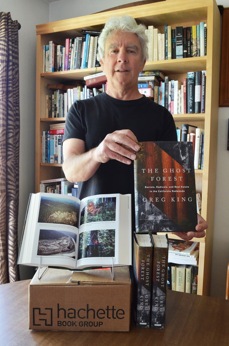 Look what arrived in the mail today. Big thanks to #PublicAffairsBooks and my agent Elise Capron (Dijkstra). Release date is June 6. Pre-order! #GhostForest #redwoods #redwoodforest #humboldtcounty #redwood #eugenics #maxxam #headwatersforestreserve