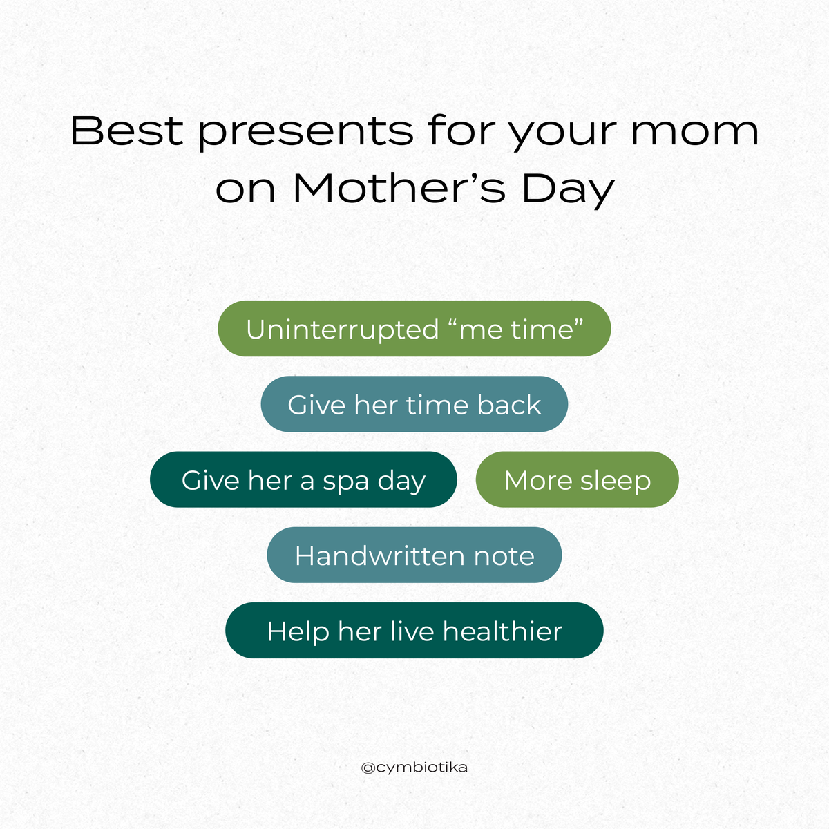 RealCymbiotika's tweet image. Show her just how much she is appreciated by helping have a day of no worries filled with me time, sleep, love, and relaxation. ✨⁣
   ⁣
#cymbiotika #gettotheroot  #wellness #Mothersday #health