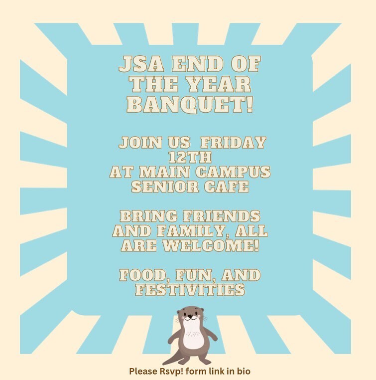 EastJSA's tweet photo. Hello everyone! join us for our final hurrah of the 22-23 JSA year! This friday at 5 in the senior cafe we’re hosting the annual JSA banquet. !!!don’t forgot to fill out the form in our bio !!!! https://t.co/hayVoXH9zD https://t.co/74lkxabk2o