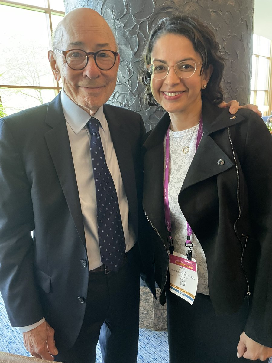 AKhapraMD's tweet image. It’s an honor and privilege to have trained in endoscopy under the great Dr Jerry Waye! One of my highlights at #ddw2023 was to reunite with him and many of my @MountSinaiGI colleagues from the past and to meet many new Sinai folks! @ZachBormanMD @MSH_GI_Fellows
@AmerGastroAssn