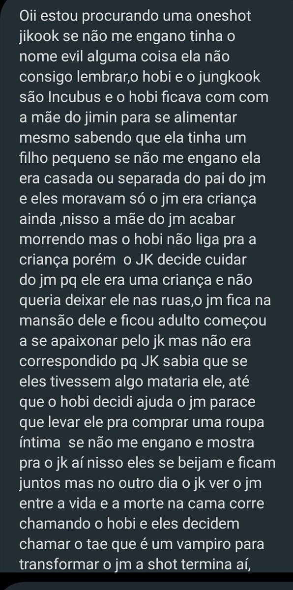 Acheific's tweet photo. Fanfic jikook pedida por @thainacanuto1 se alguém souber da segunda temporada  ou autore favor deixar nos comentários 
#acheijikook https://t.co/65mKNlWdiv