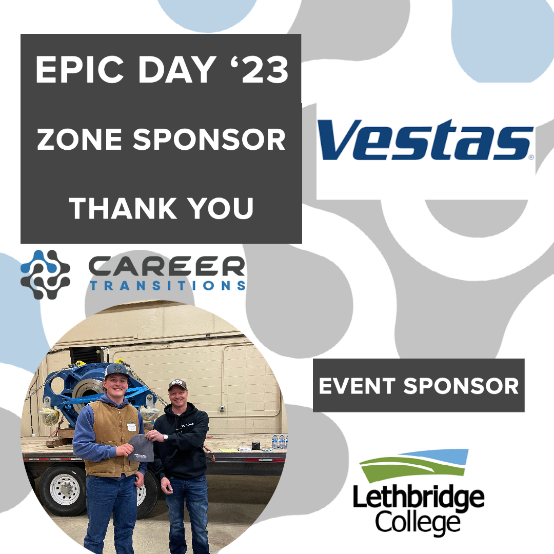 Career Transitions (@careertranyql) on Twitter photo Our sponsors are the reason that EPIC 23 was truly an epic event! Thank you Lethbridge College and Vestas Canadian Wind ! <a href="/LethCollege/">Lethbridge College</a> <a href="/Vestas/">Vestas Wind Systems</a> 
Go to the link in our bio and get involved with Career Transitions today!
#yql #alberta #lethbridge #ab #epic Our sponsors are the reason that EPIC 23 was truly an epic event! Thank you Lethbridge College and Vestas Canadian Wind ! <a href="/LethCollege/">Lethbridge College</a> <a href="/Vestas/">Vestas Wind Systems</a> 
Go to the link in our bio and get involved with Career Transitions today!
#yql #alberta #lethbridge #ab #epic