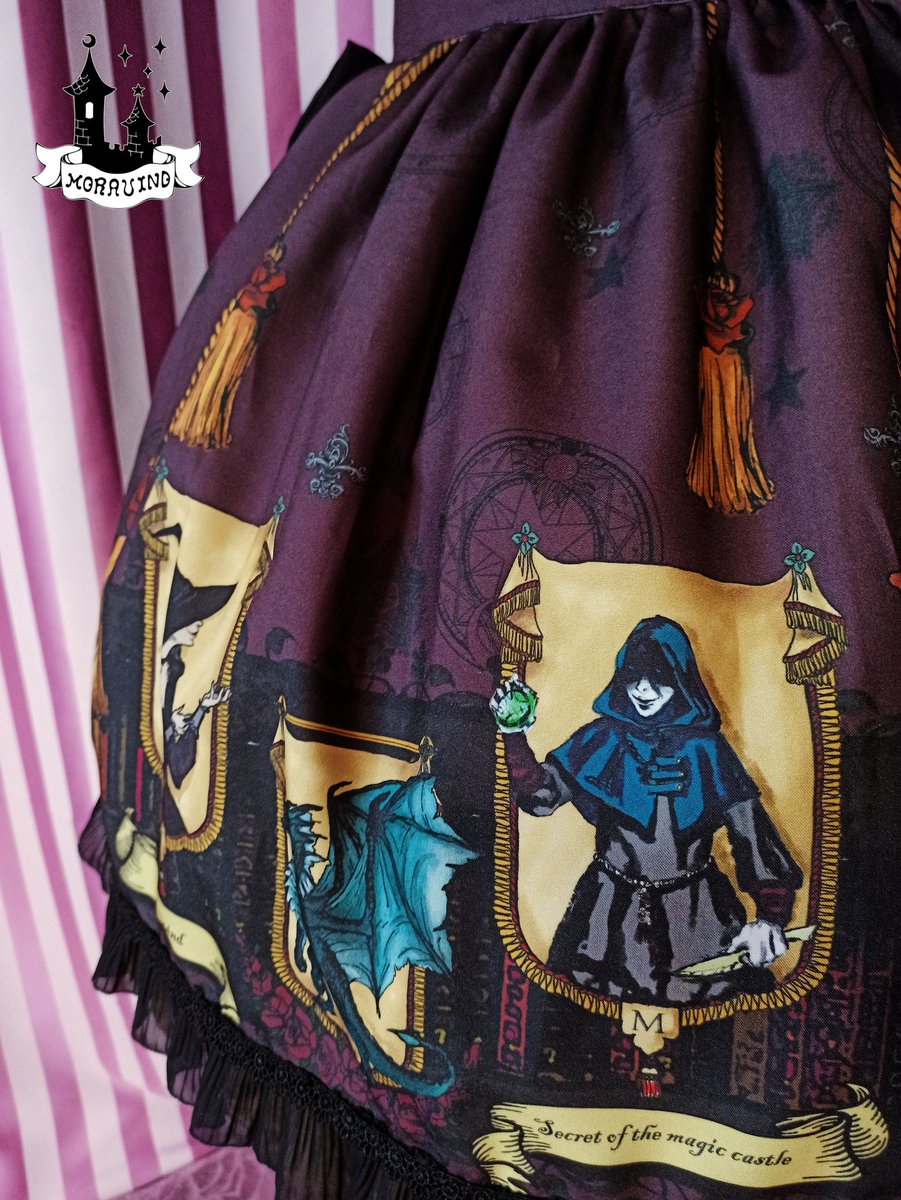 Moravind1's tweet photo. Beautiful and mysterious skirt "Secret of the magic castle Moravind " for sale! ~🖤🌚
Price 49$! 
very tasty price, isn't it?🌚🌚🌚
If you are interested in this ad, then be sure to write in private messages 💜💜💜
#moravind #lolitafashion #lolitadress #witchlolita #witch #jsf https://t.co/xrikFWUFxh
