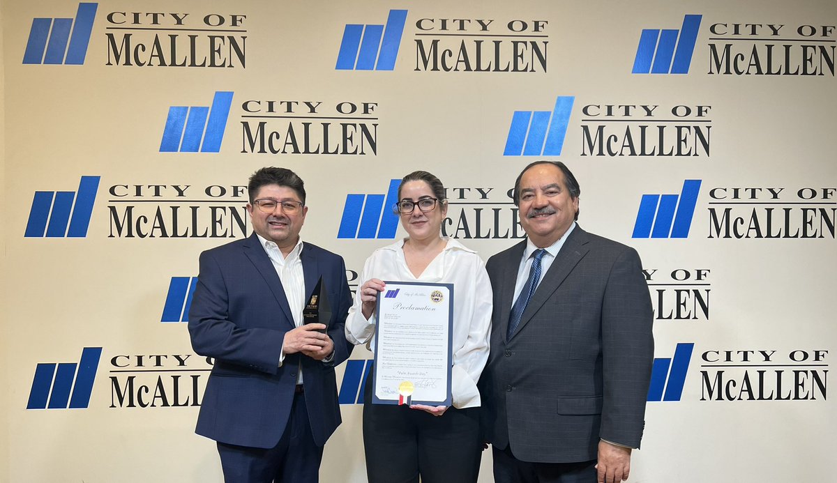 City of McAllen, TX on Twitter Tony Aguirre proclaimed