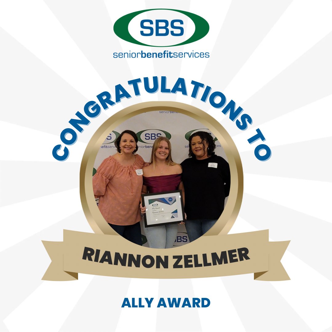 teamSBS1975's tweet photo. Award Spotlight! 🏆 

Congrats to Riannon Zellmer for receiving our Ally Award and to John Allen and Jenel Edwards for winning our Ambassador Award.

These 3 come in each day ready and eager to enrich the lives of our clients, agents, and their coworkers. Thank you to them all! https://t.co/lhhji3n3jg