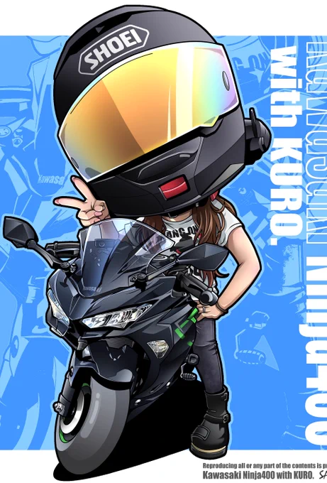 おはようございます 先日描かせて頂いたイラスト Kawasaki Ninja400