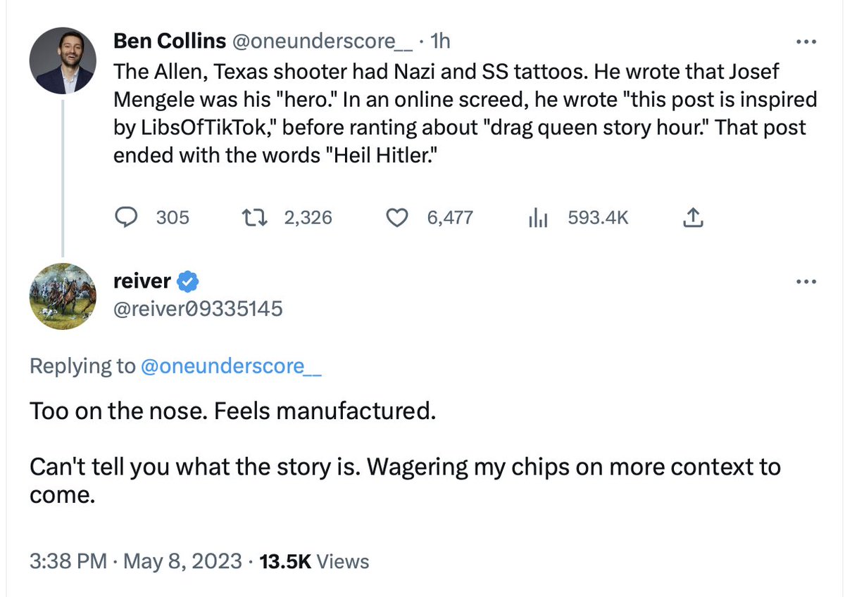 DangerBrooks's tweet photo. Again, it is amazing how effectively M*sk's blue check system has (A) associated paying for Twitter with being stupid, dishonest, or insane and (B) moved such people to the front of every conversation. https://t.co/fEoh7BdTJT