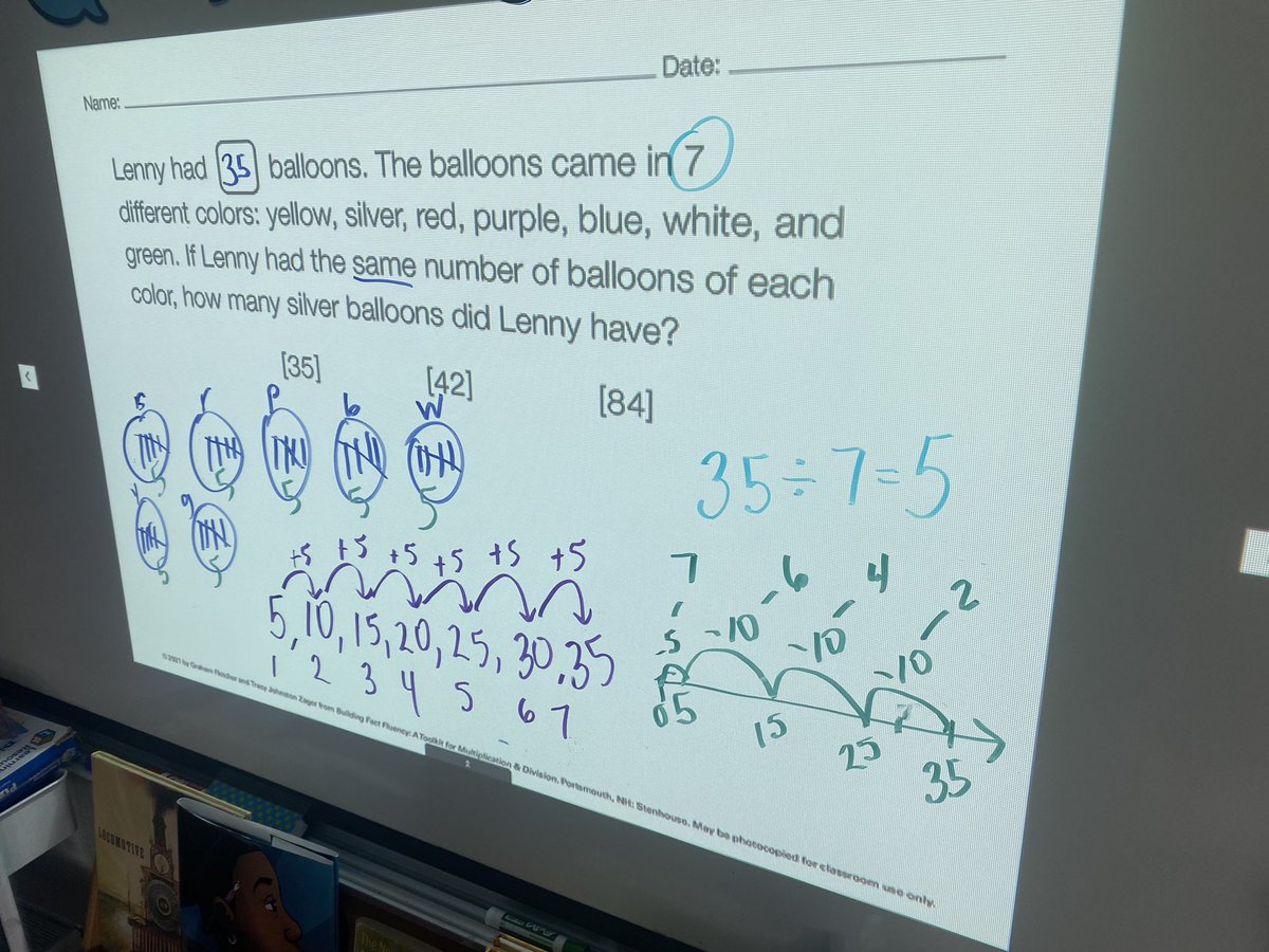 The flexible thinking that happened during our math workshop today = math joy. I 💖 using <a href="/gfletchy/">Graham Fletcher</a> &amp; @TracyZager resource! <a href="/FairhillES/">FairhillES</a>