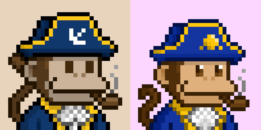 SolanaMBS's tweet image. As promised, @twxcrypto is here with the latest art update for Gen3, including the latest involvement from @zen0m! 🔥

After several iterations, it's amazing to see how our Admiral Monke has evolved from its first version, to the latest one.