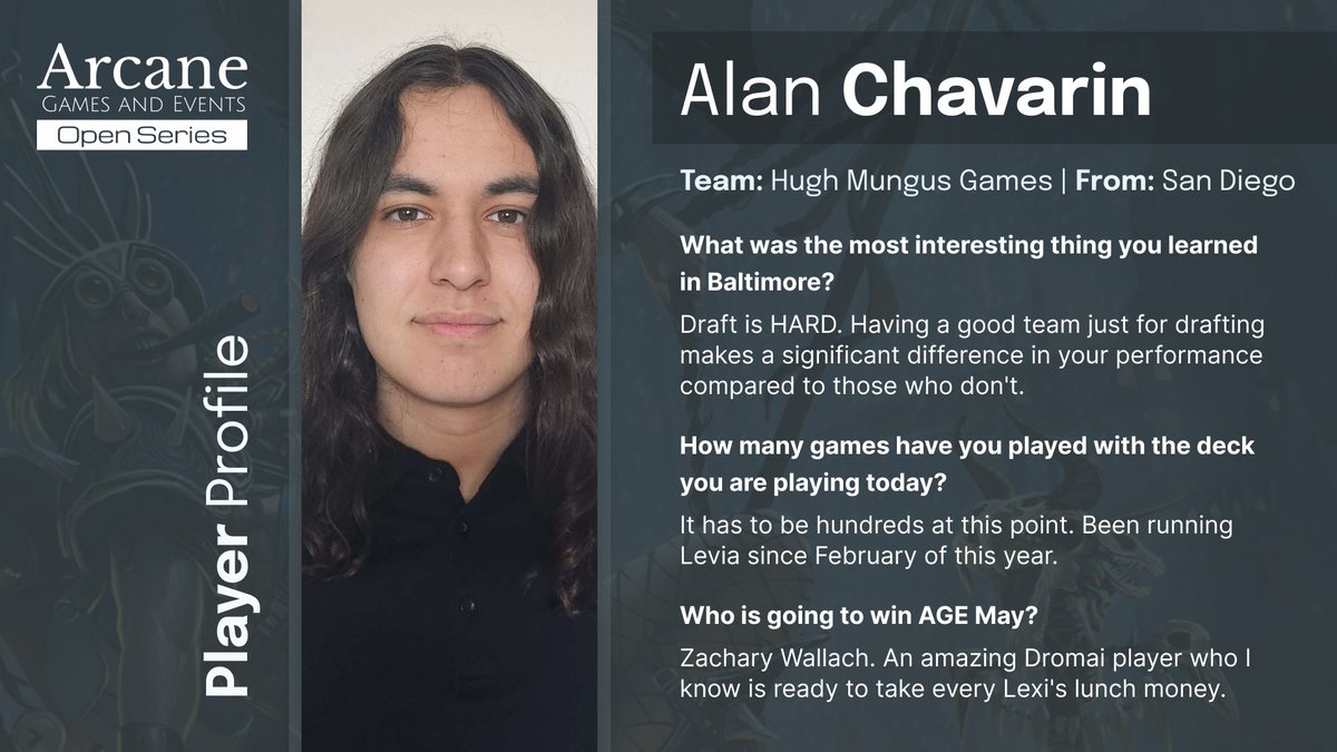 ArcaneEvents_'s tweet photo. The legend has returned from the Pro Tour, armed with a crayon in one hand and a titanium bauble in the other. Alan is ready to make another top 8 appearance at the AGE Open. Is it all psychological warfare, or is there more to his strategy than meets the eye?
#fabtcg #ageopen https://t.co/IDbjO4sT7e