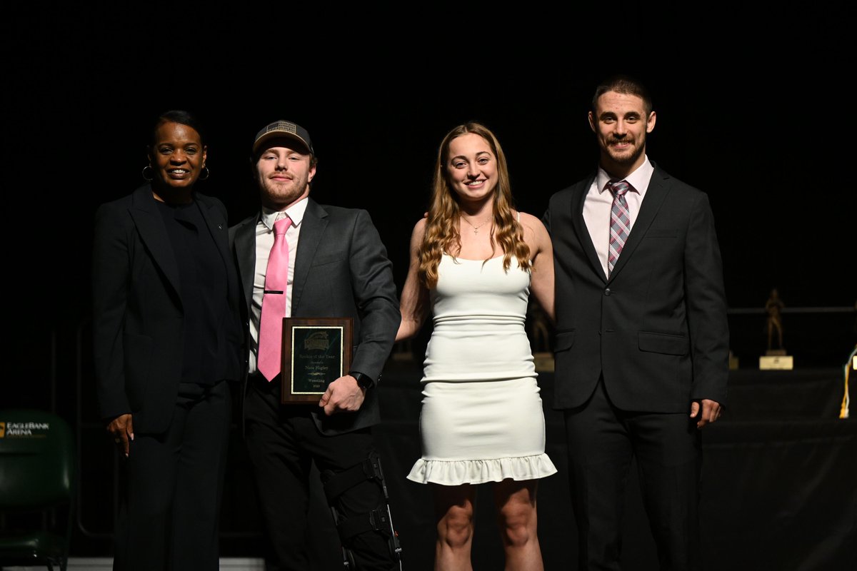 The 2023 Rookie of the Year goes to...

Elyssa DeRosa of <a href="/MasonSoftball/">George Mason Softball</a> 
Nate Higley of <a href="/GMUWrestling/">George Mason Wrestling</a> 

#MasonGGC