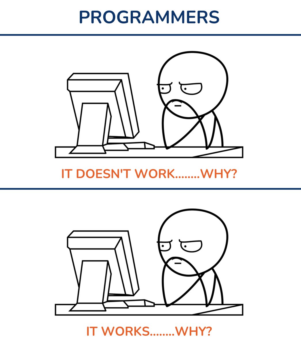 SQLGroup's tweet photo. hmmm 🤔 

#sql #sqlsolutionsgroup #sqlmeme #sqlhumor #dba #dbameme #dbajokes #whydoesntitwork #programming #computerprogrammingmeme #coding #code #codelife #programmerlife https://t.co/nPzGfi5jGg