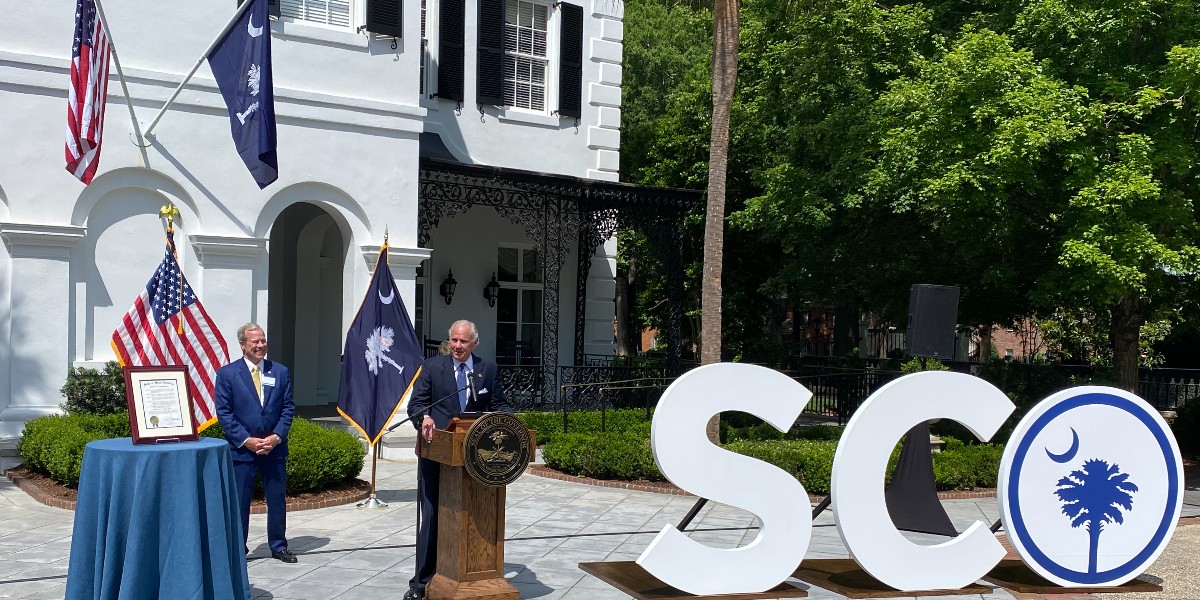 Today, at an event at the Governor's Mansion, Governor <a href="/henrymcmaster/">Gov. Henry McMaster</a> recognized &amp; celebrated the Palmetto State's $29 billion tourism industry, and proclaimed May 7-13 Travel &amp; Tourism Week in South Carolina!  State Parks are proud to be a part of this important industry in SC!