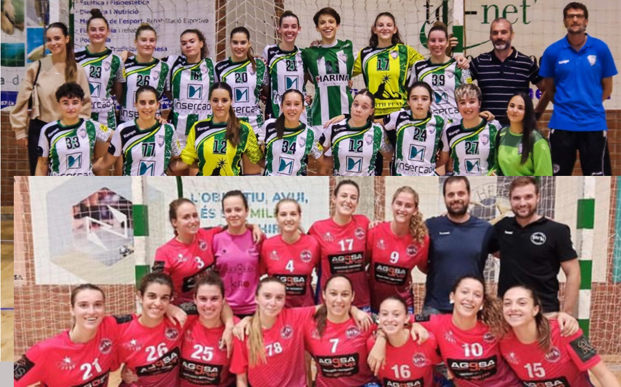 CatHandbol's tweet photo. RESUM #1aCatHFem (CORREGIT!): L'@oargracia Athletic i el @c_handbolgarbi obtenen l'ascens a Lliga de forma matemàtica.
➡️ https://t.co/Ds5wGcGLym https://t.co/7A9hq2kLOU