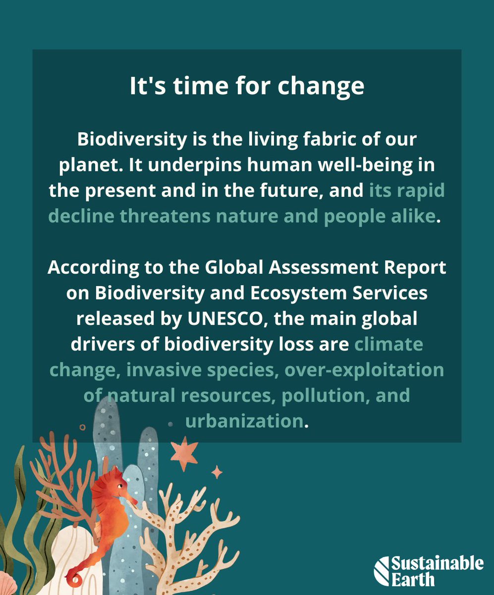 It's time to celebrate!🌎

Internation #Biodiversity Day marks a special time when we can come together to protect and conserve biodiversity around the world. How will you celebrate?

#BuildBackBiodiversity #agreementtoaction #KMGBF #ForNature #animals #plants #Sustainability